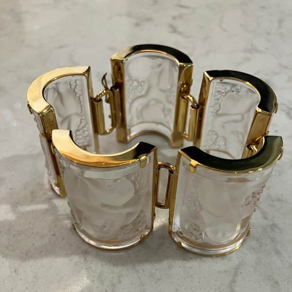 Lalique Jewelry - Lalique NYSA Enfant Cherub cuff bracelet